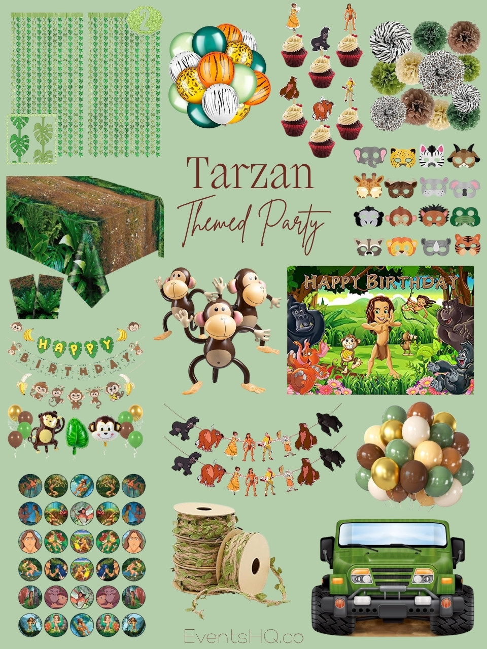 Tarzan themed party theme