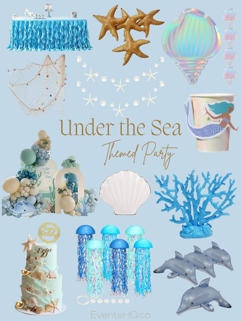 Under The Sea themed party theme