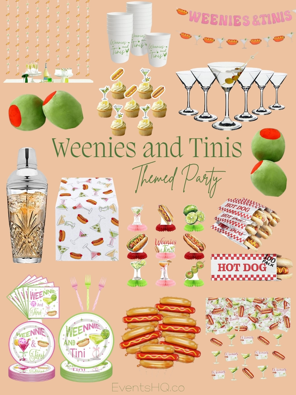 Weenies And Tinis themed party theme