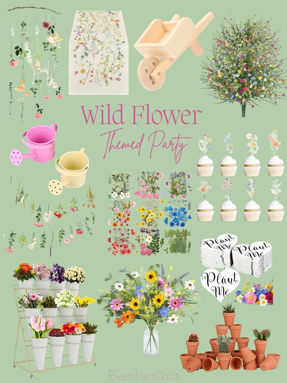 Wild Flower themed party theme