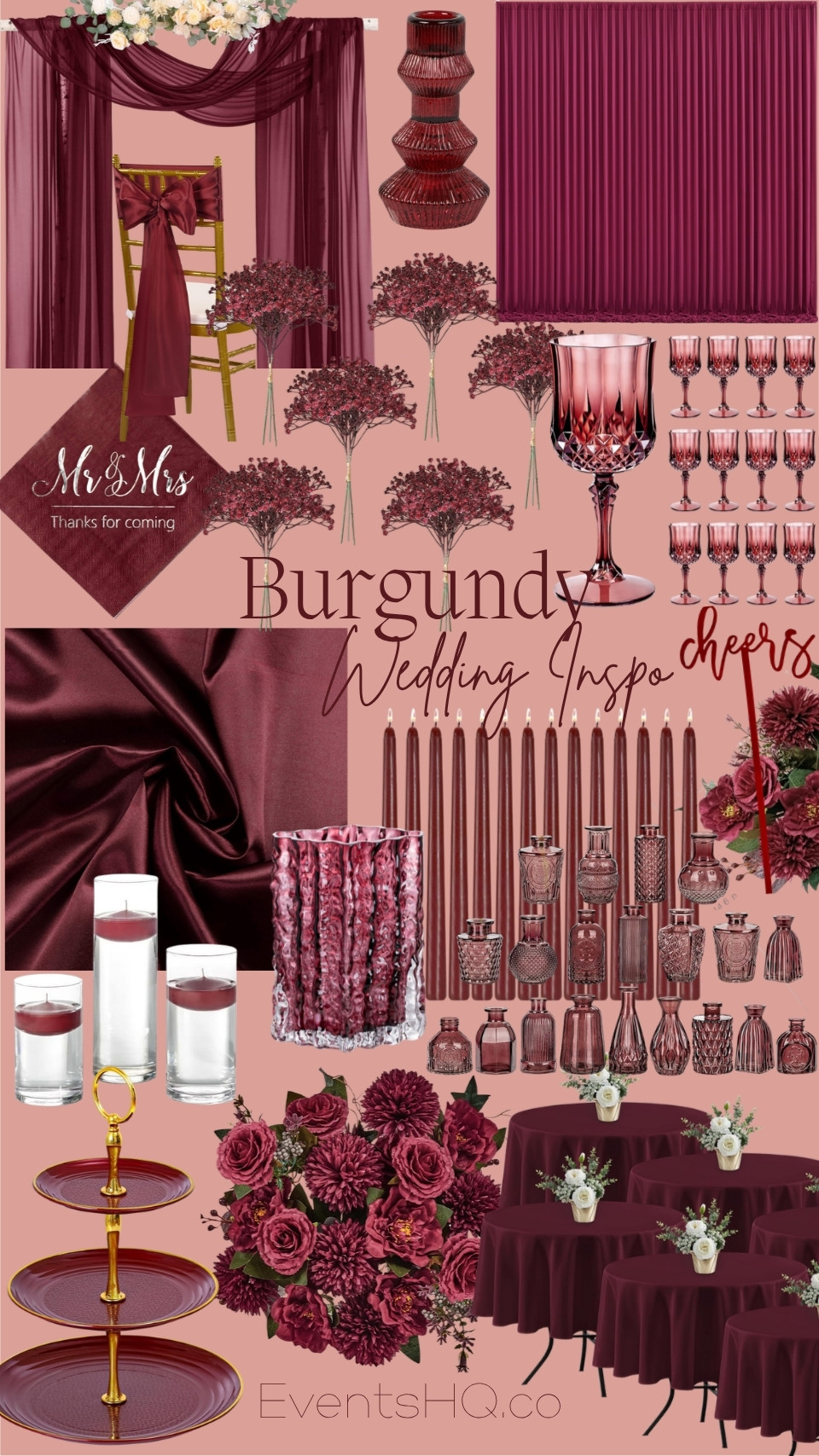 Burgundy wedding theme