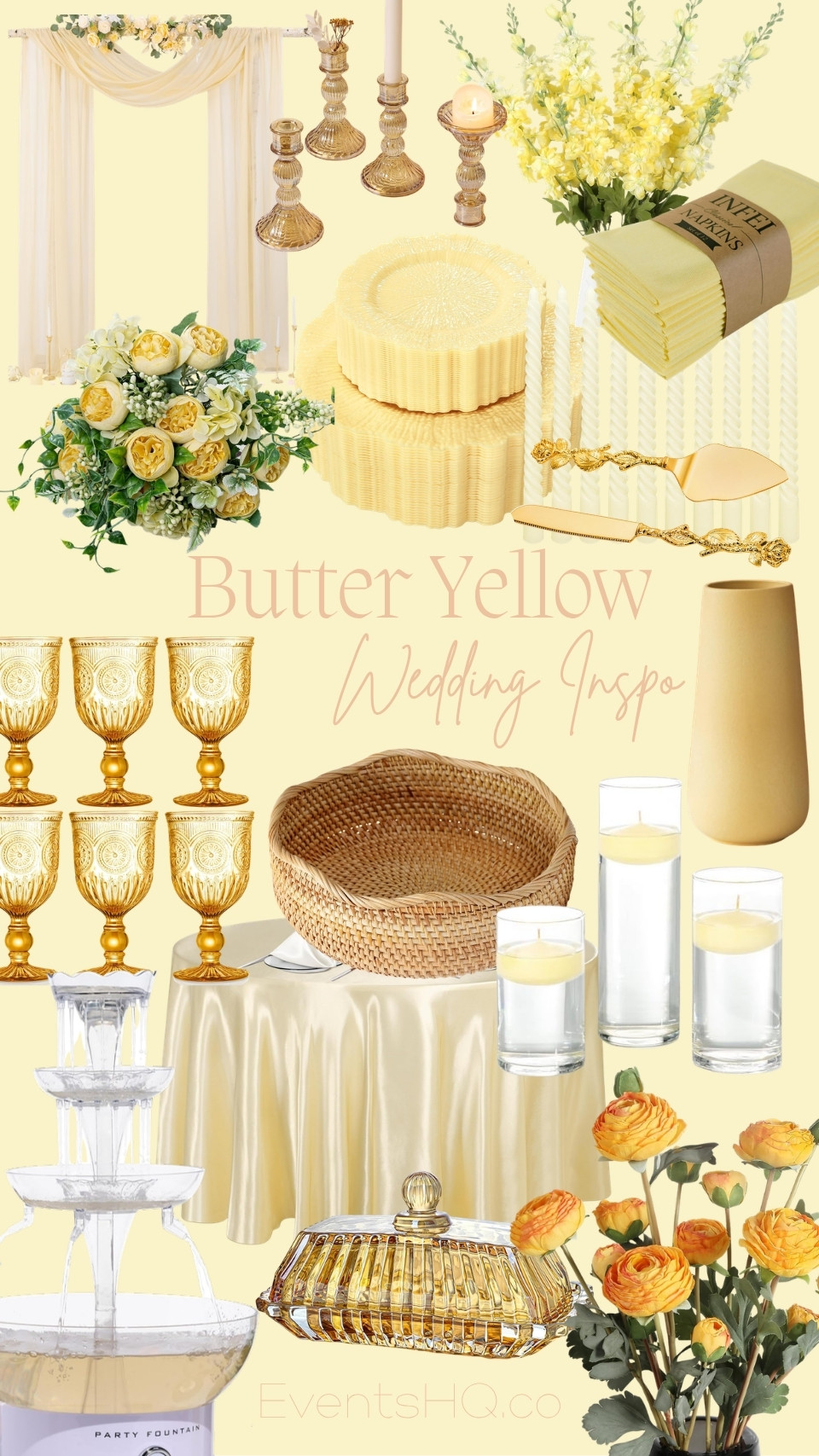 Butter Yellow wedding theme