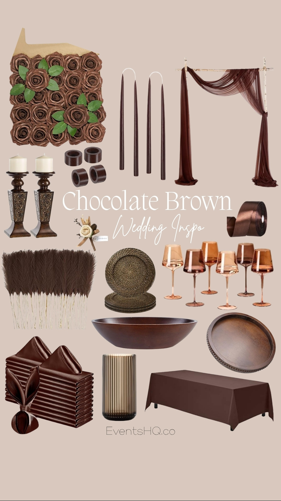 Chocolate Brown wedding theme