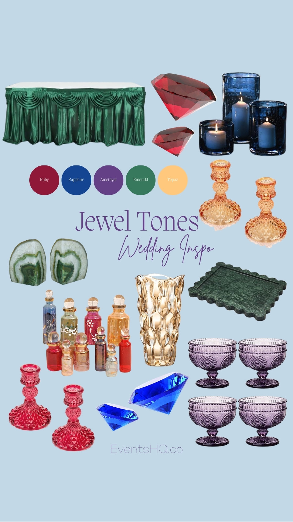 Jewel Tones wedding theme