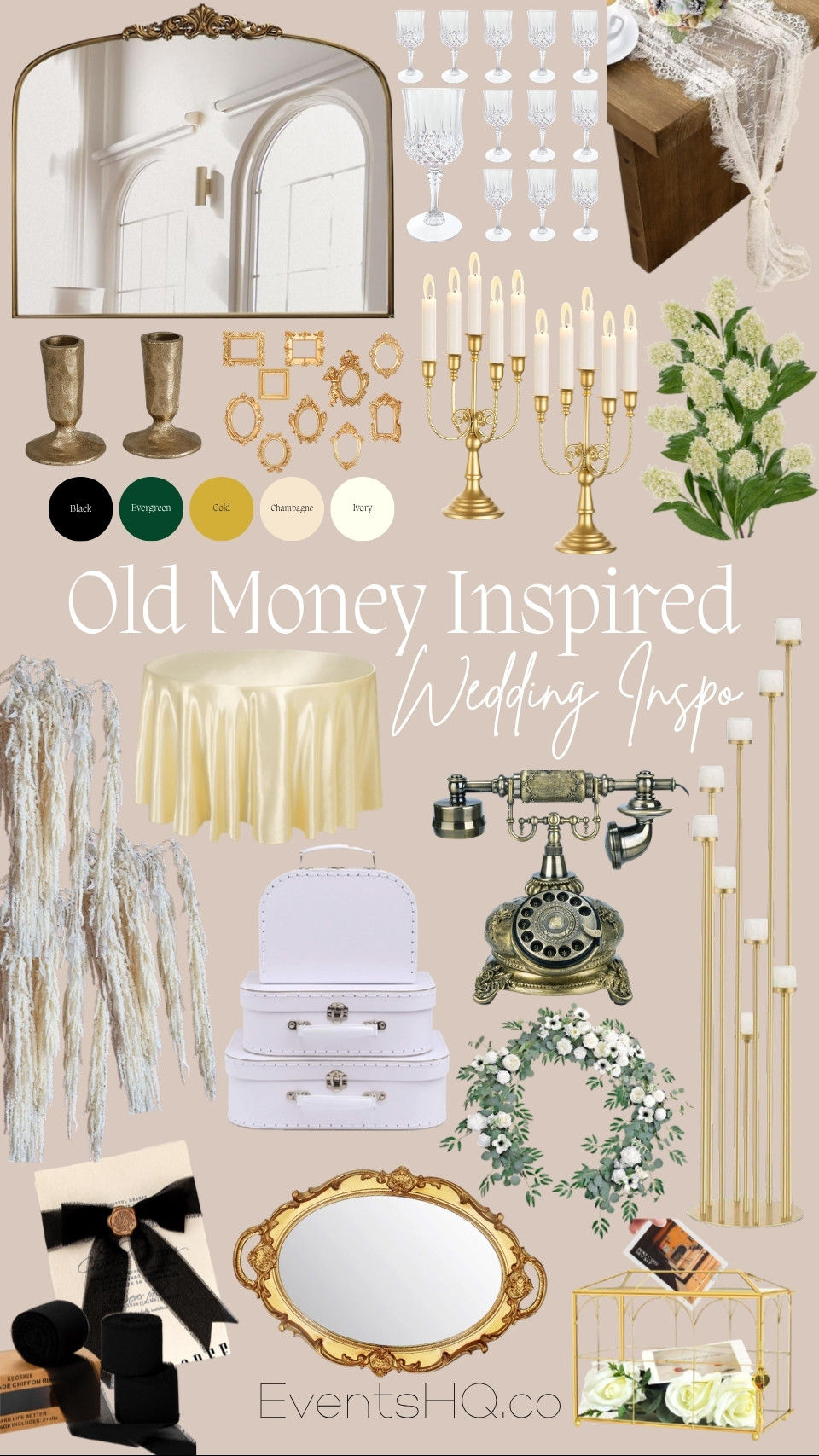 Old Money wedding theme