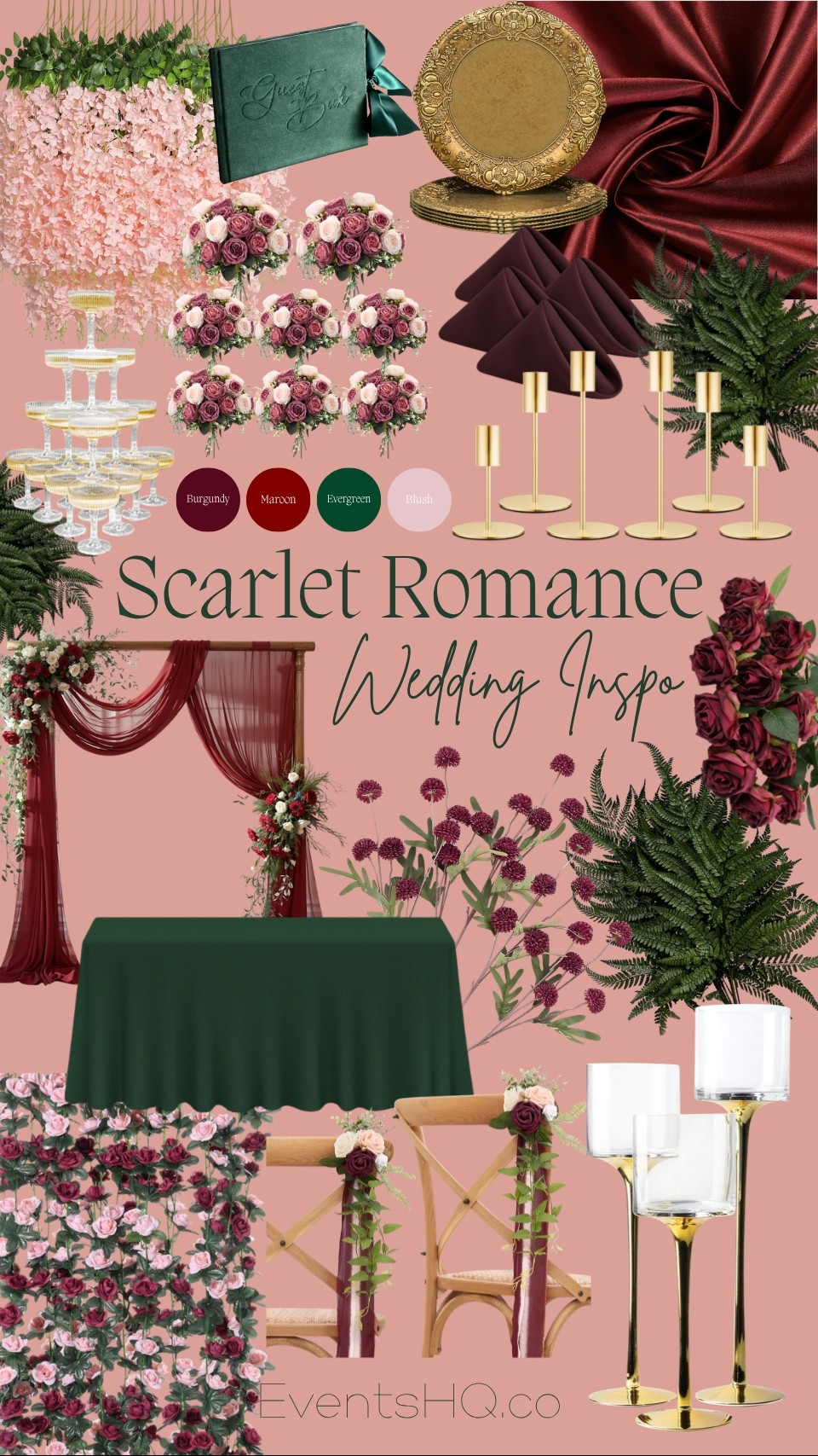 Scarlet Romance wedding theme