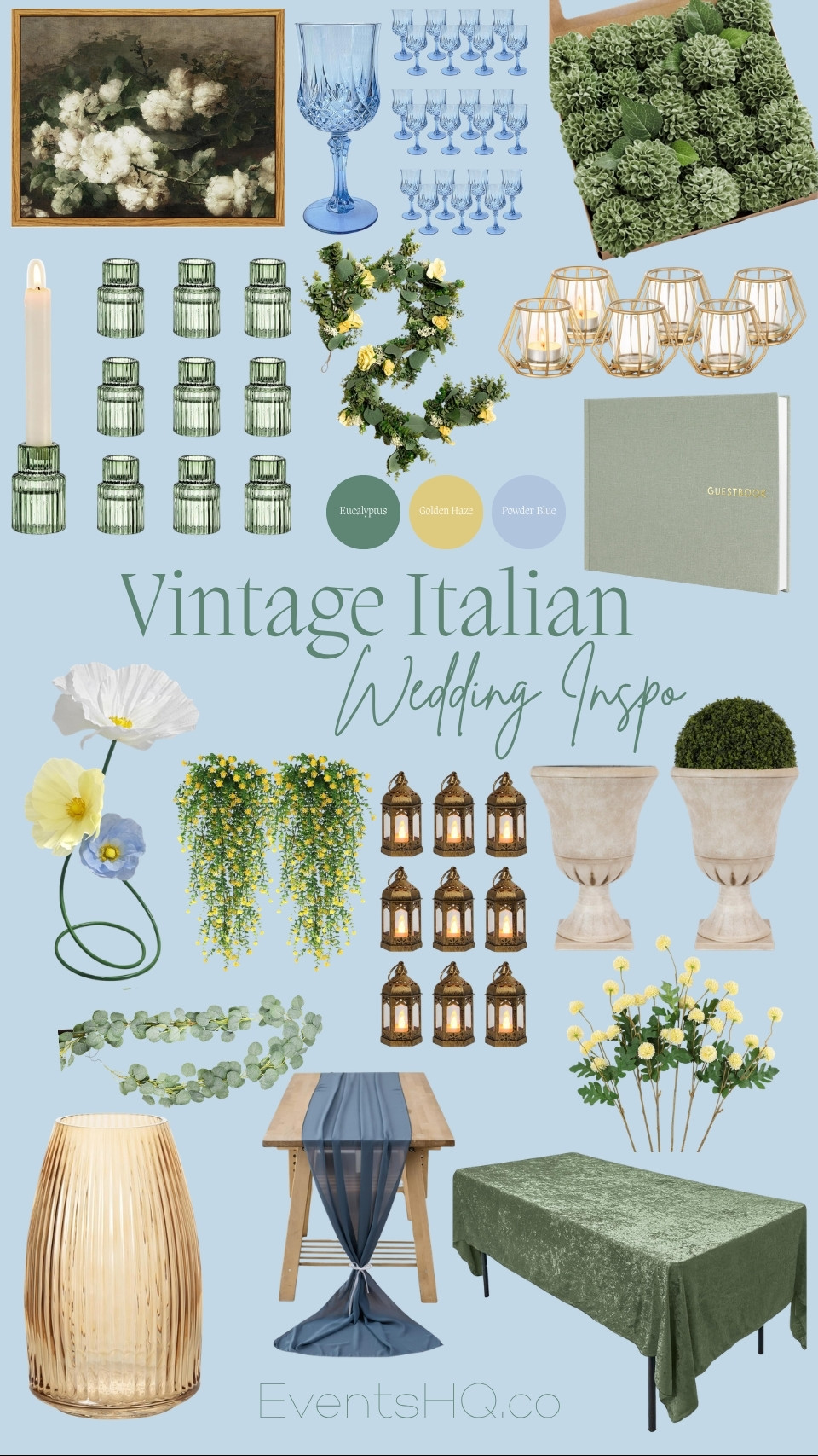 Vintage Italian wedding theme