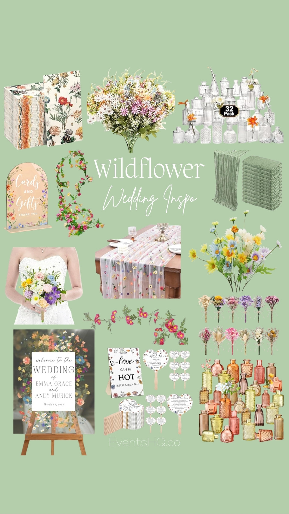 Wildflower wedding theme