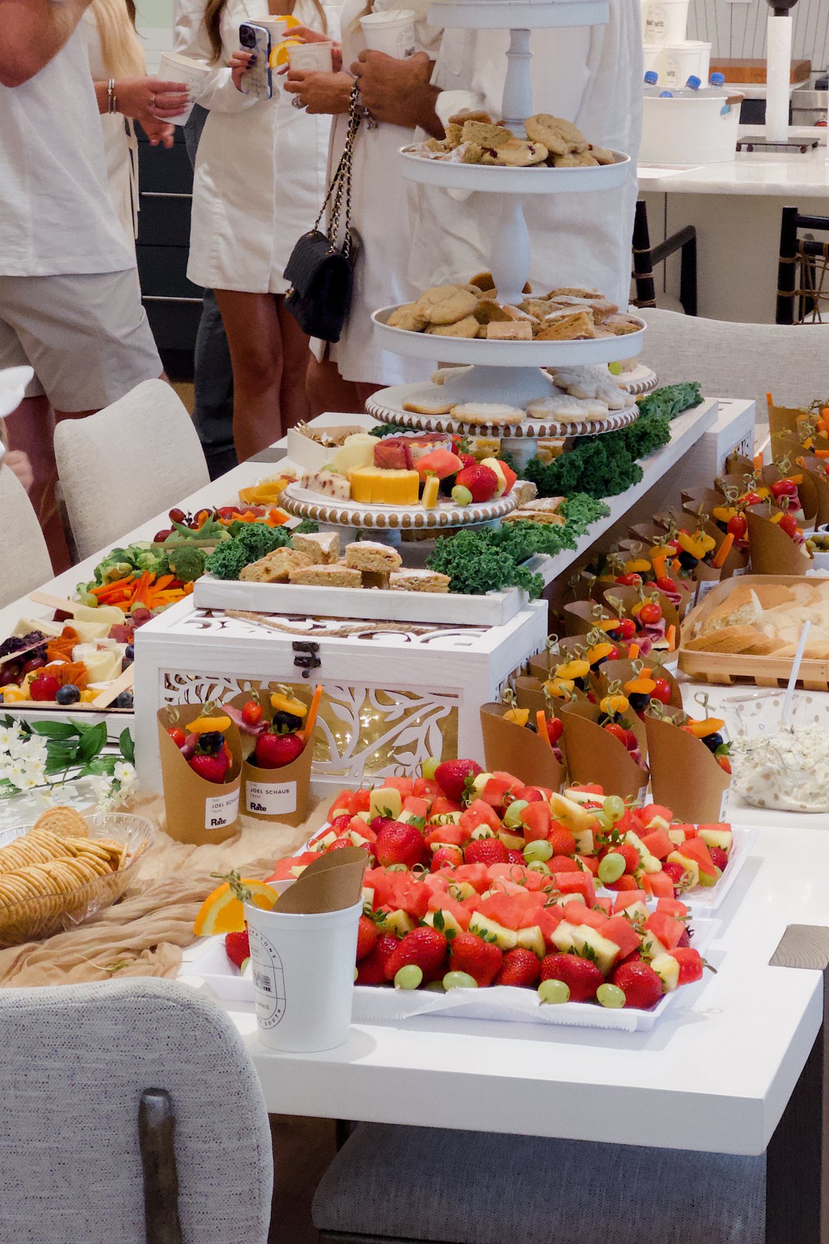 Styled food and drinks spread for a well-hosted party