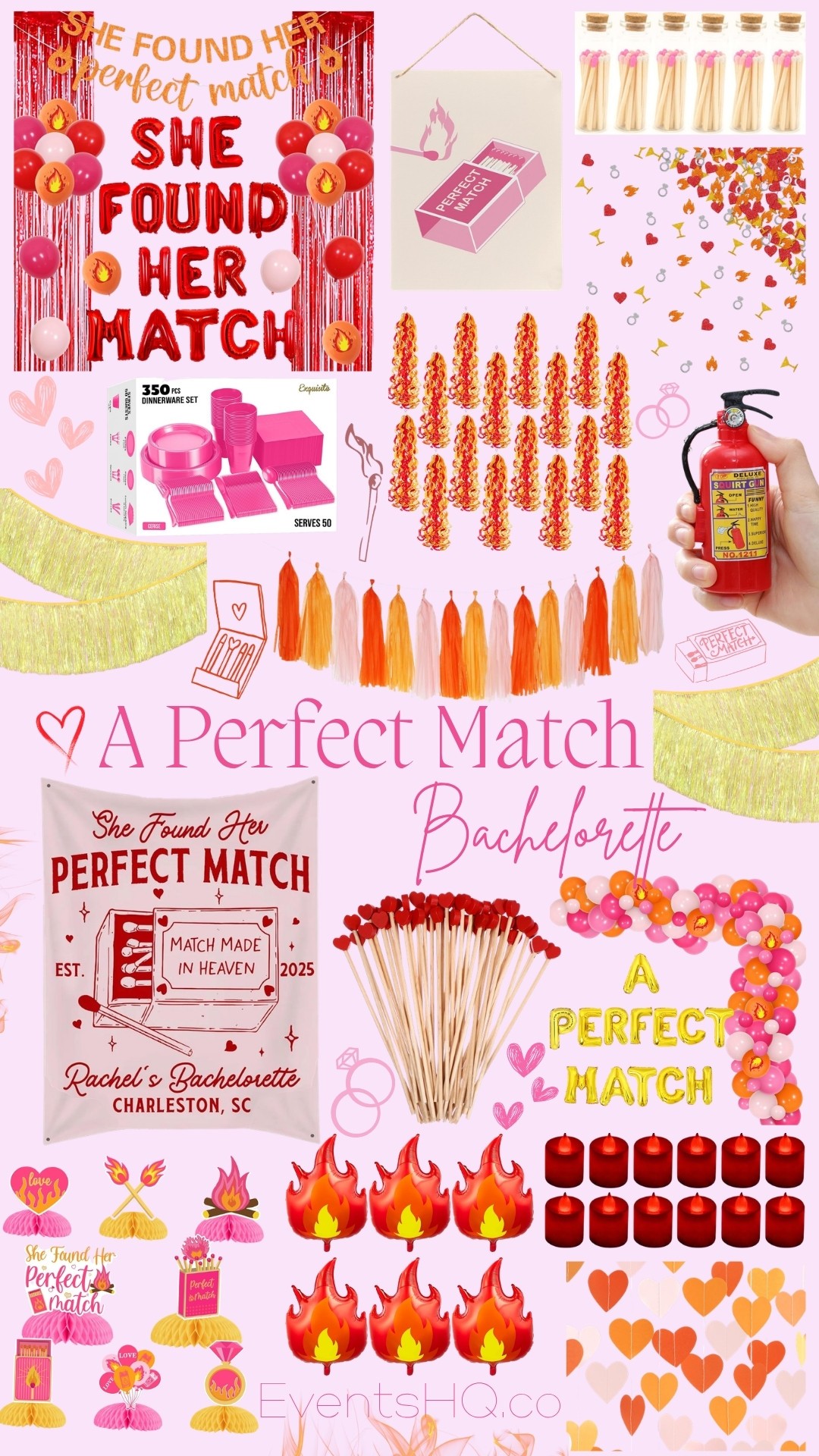 A Perfect Match bachelorette theme