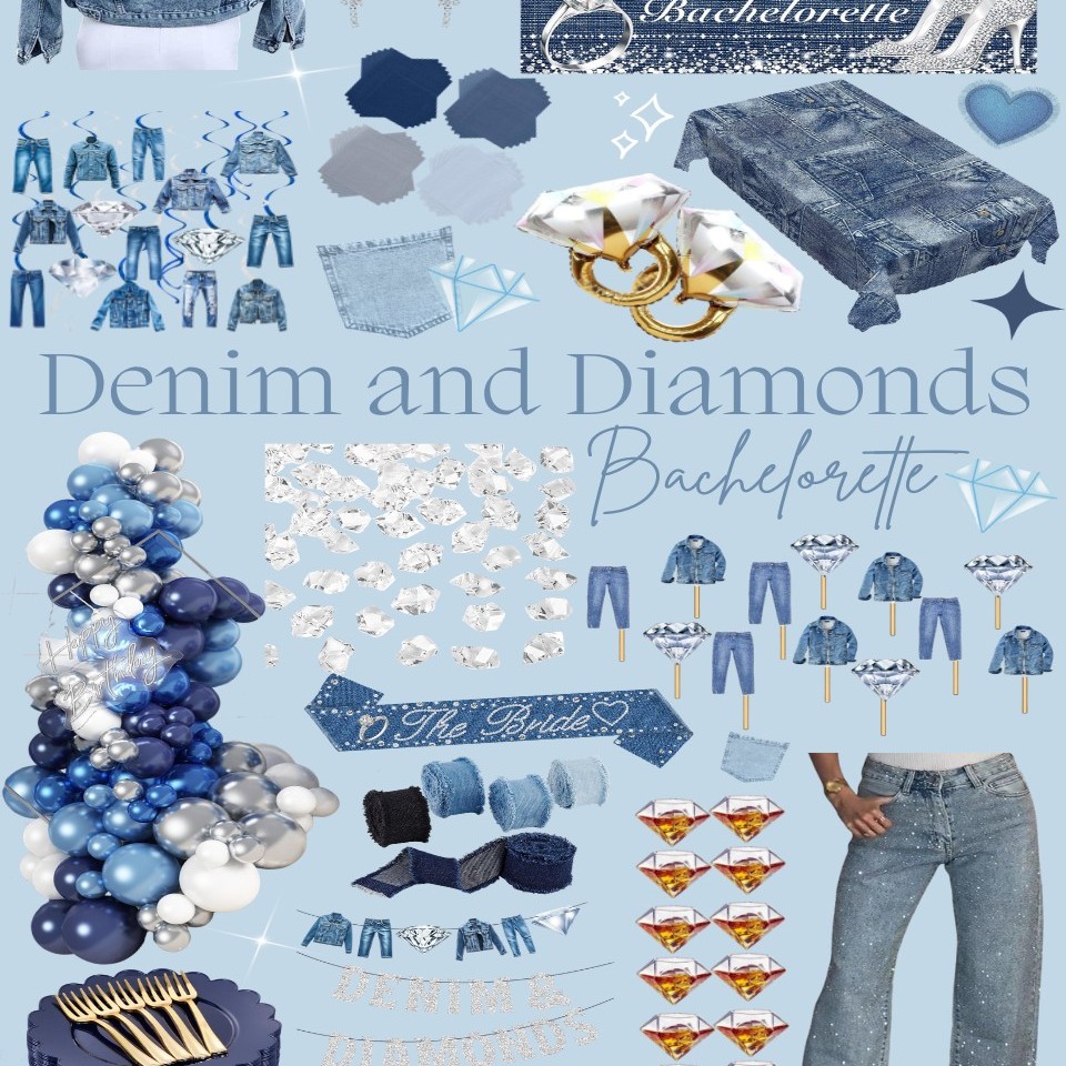 Denim And Diamonds bachelorette theme