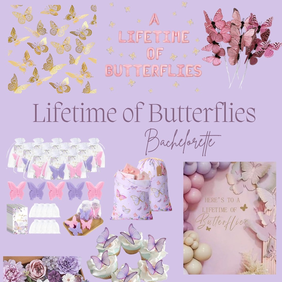 Lifetime Of Butterflies bachelorette theme