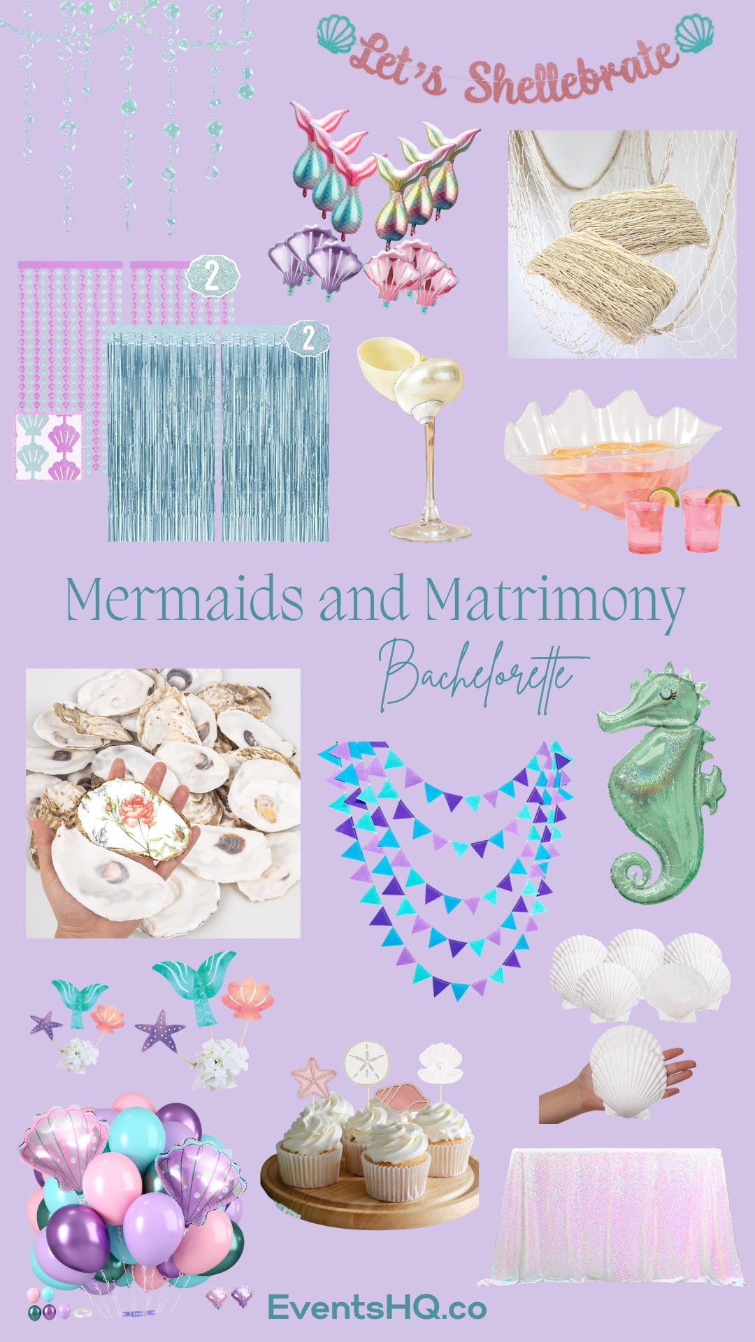 Mermaids and Matrimony bachelorette theme