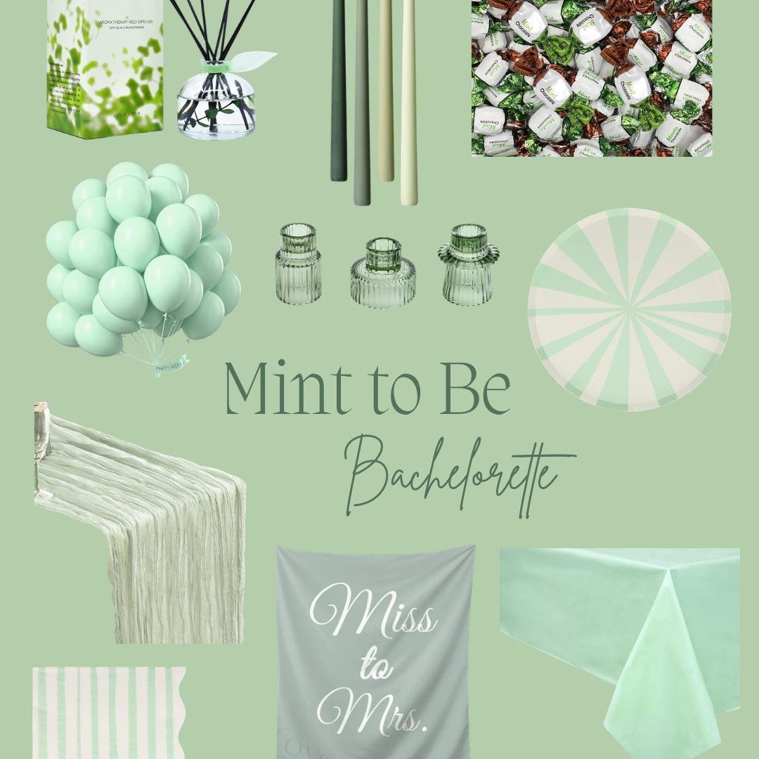 Mint To Be bachelorette theme