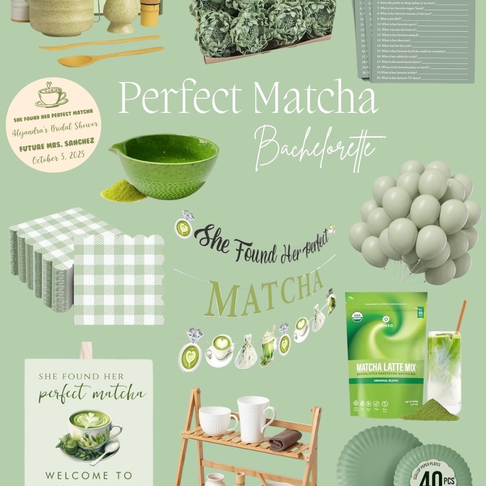 Perfect Matcha bachelorette theme