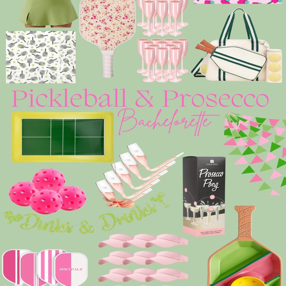 Pickleball & Prosecco bachelorette theme