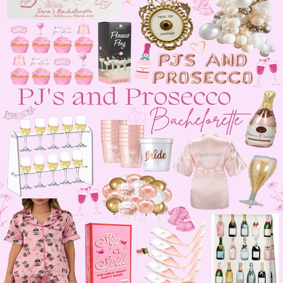 PJ's And Prosecco bachelorette theme