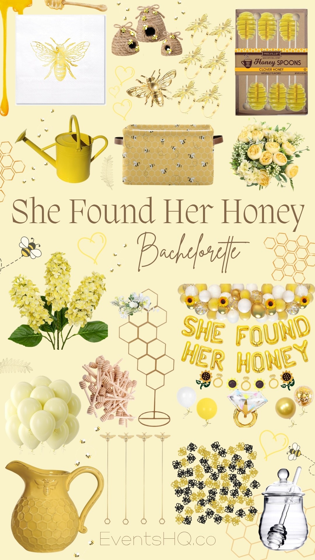 She Found Her Honey bachelorette theme
