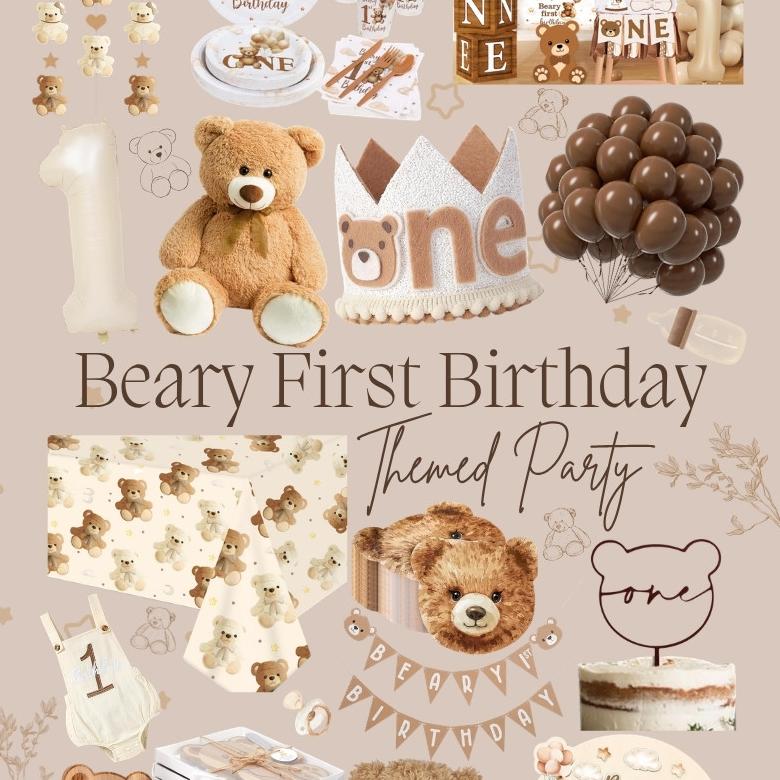 Beary First Birthday 1st birthday theme