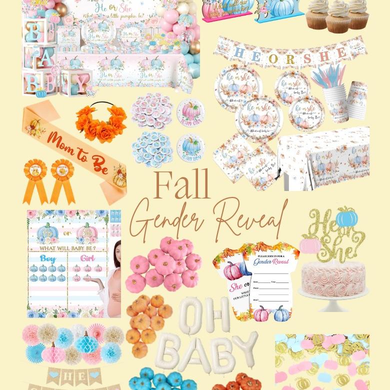 Fall gender reveal theme