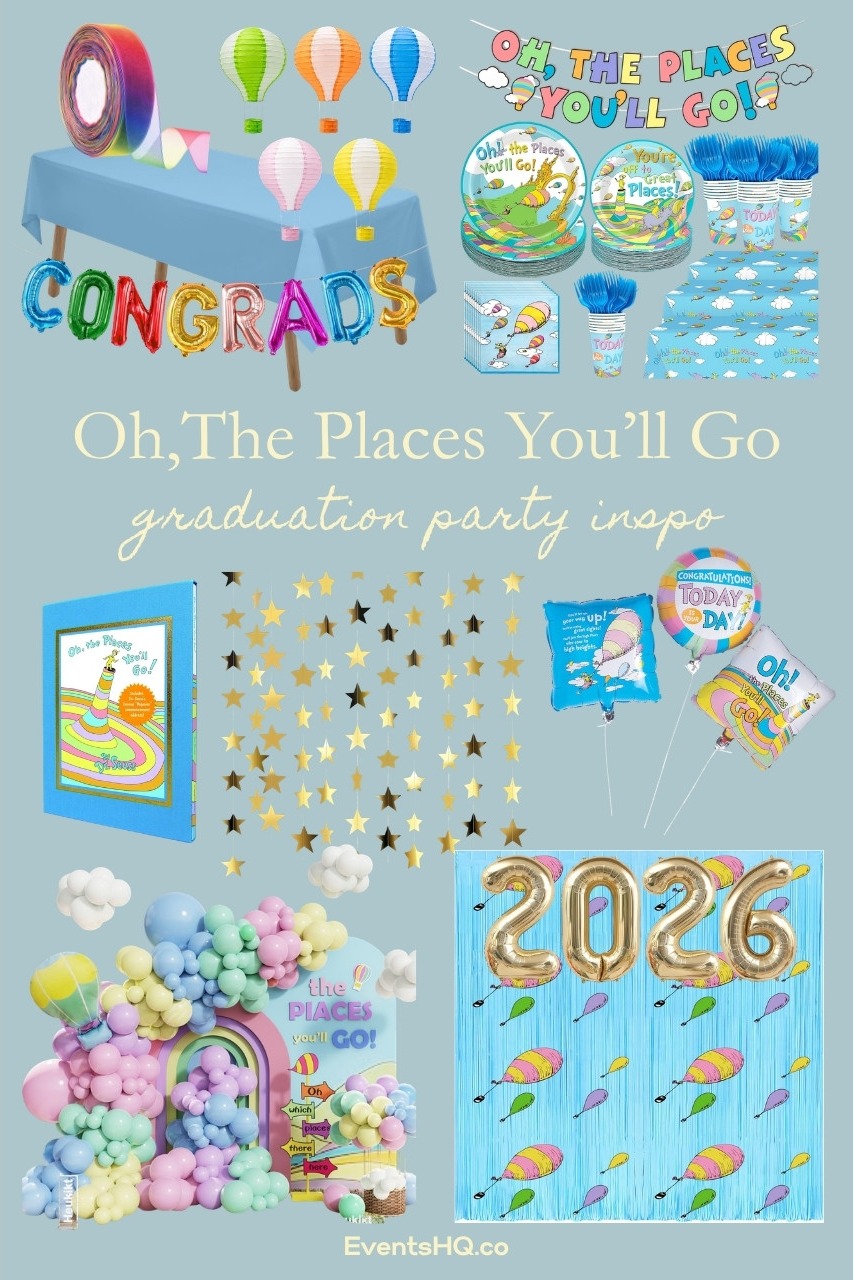 Oh, The Places You'll Go graduation theme