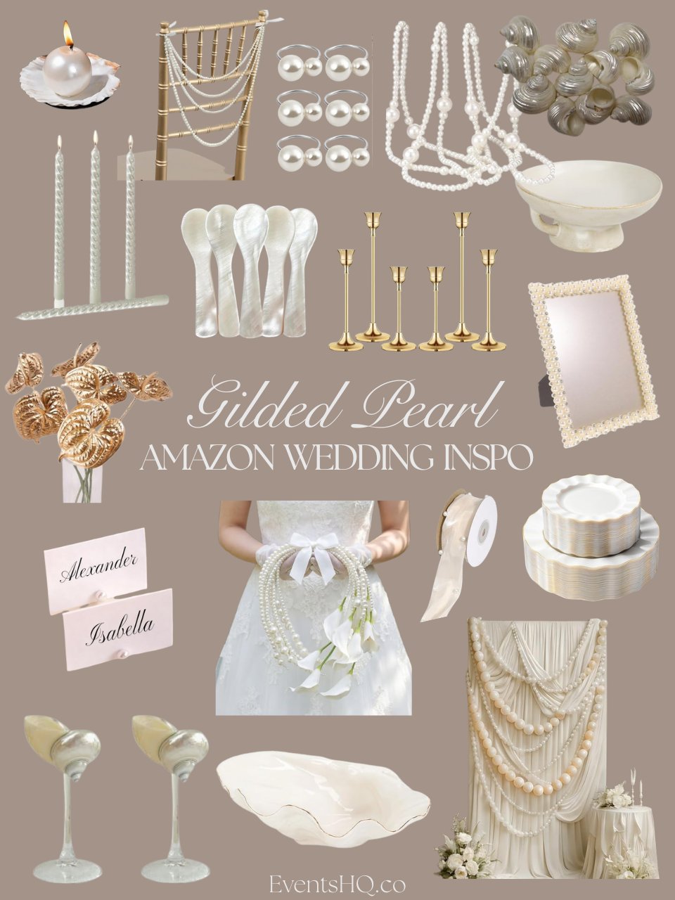 Gilded Pearl wedding theme