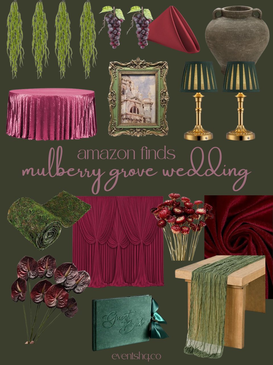 Mulberry Grove wedding theme